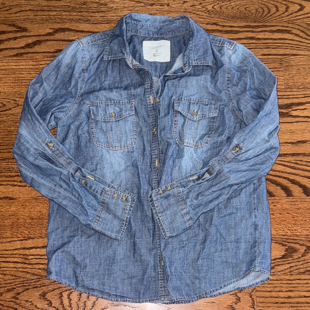 EUC Sonoma Denim Button-Up Shirt
